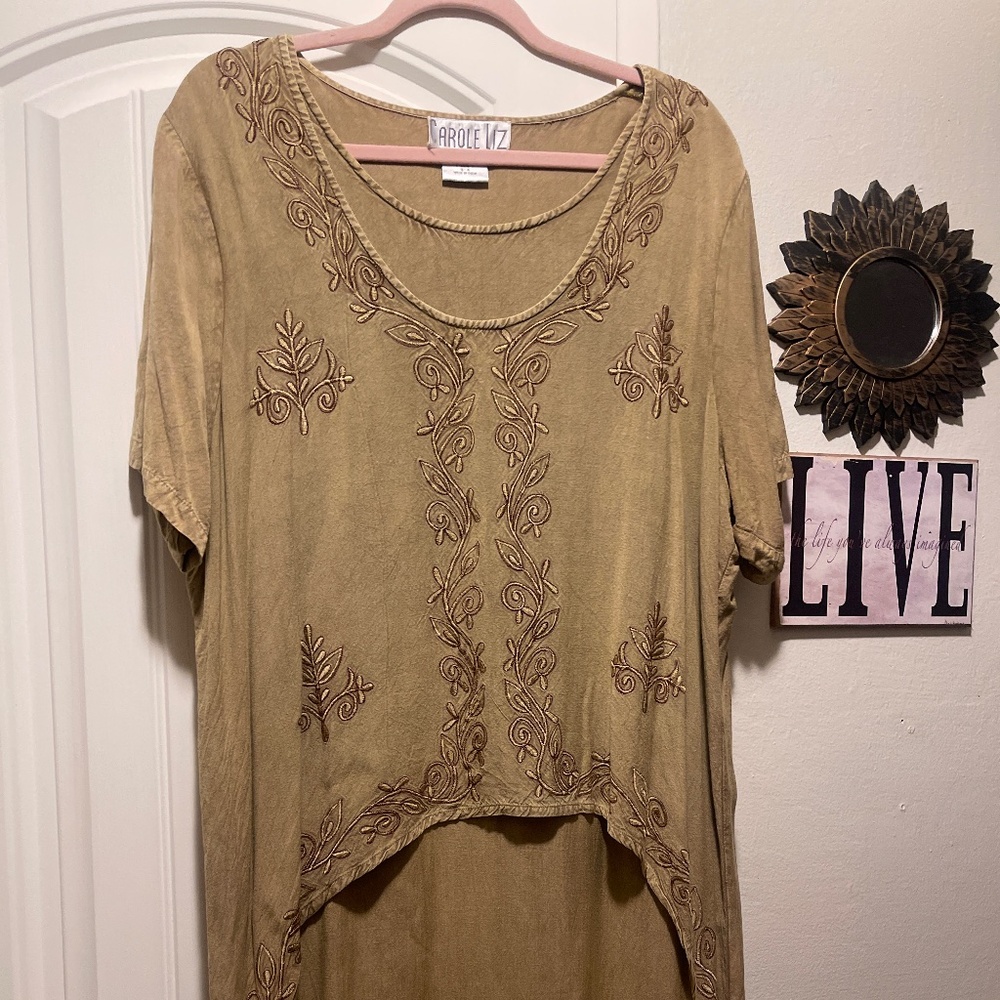 Older Carole Liz maxi dress in light Olive